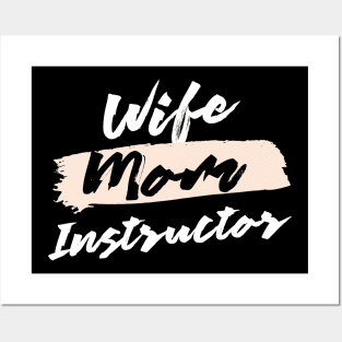 Cute Wife Mom Instructor Gift Idea Posters and Art